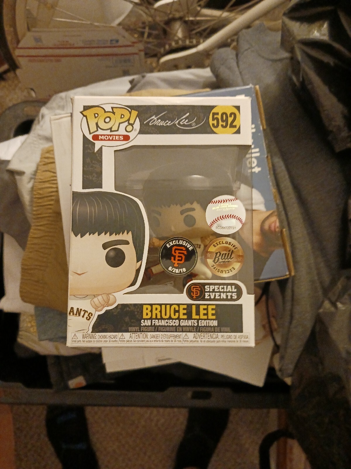 Funko Pop! Cebo Bruce Lee 592 De Los Gigantes De San Francisco Exclusivo De La Mlb