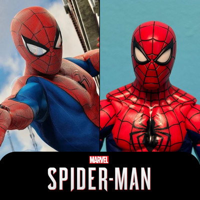 HEAD ONLY Insomniac Marvel Legends Classic Spider Man PS5 Custom Painted  1:12