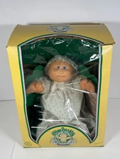 Vintage Cabbage Patch Kids Preemie Girl Doll Emmalynn Ada In Box BOX DAMAGE/READ