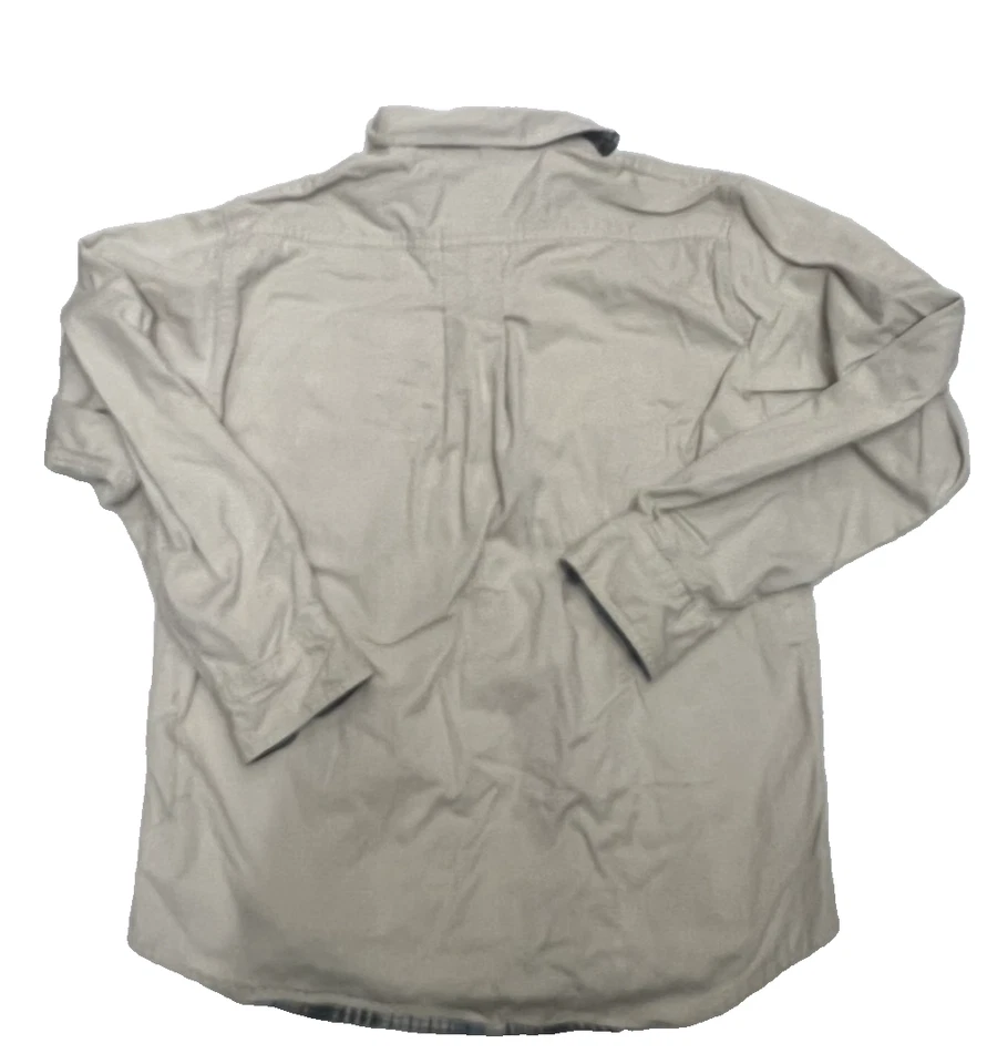 Vintage Scandia Woods Button Down Shirt Mens Medium Khaki Flannel Lined - Image 2 of 4