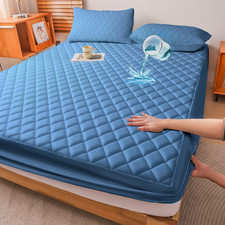 100 Waterproof Mattress Protector Quilted Mattress Pad Cover, Breathable Fitted