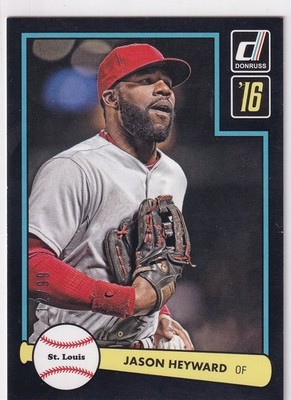 JASON HEYWARD /99 DONRUSS 1982 DESIGN BLACK BORDER CARDINALS #D82-35 2016 PANINI