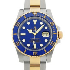 Rolex ROLEX Submariner date 116613GLB blue/diamond WATCH 738562