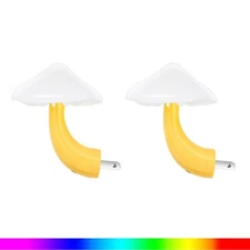 4x LED Night Light Plug in Wall Lamp Energy Saving Night Light Cute Mushroom USA