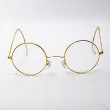 42mm Gold wire Antique Small Round Metal Eyeglass Frames Men Women Retro Glasses