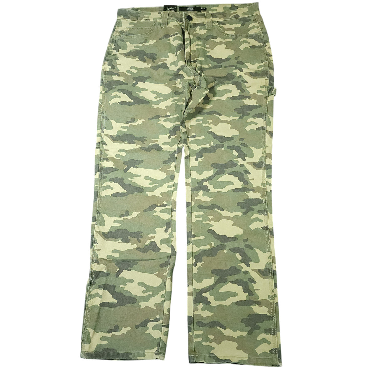 Berkley Jensen Pants 34x32 Mens Baggy Relaxed Straight Carpenter Camo Workwear 