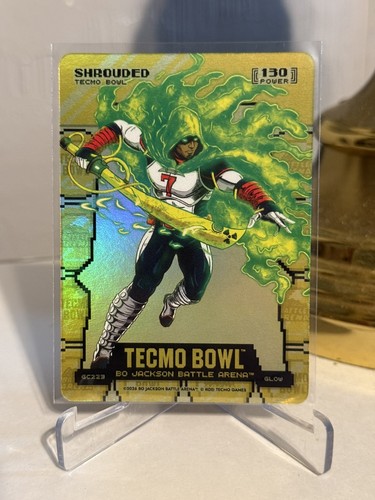 Bo Jackson Battle Arena Tecmo Bowl Shrouded Gold Coin Flip Glow SSP GC223