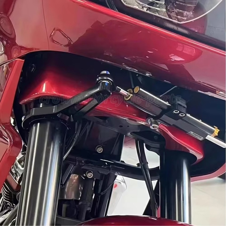Front Steering Damper Stabilizer For Harley Touring Road Glide