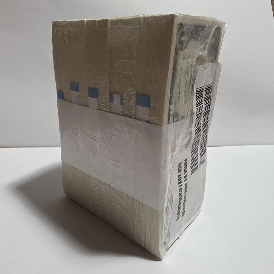 2021 $1 BEP BRICK $1000 ORIGINAL MINT WRAPPING S/N C34645001B - Image 3 of 4
