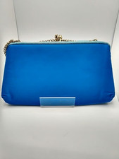Vintage H L USA Blue Clutch Purse 50s -60s  K 