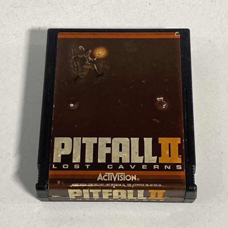 Pitfall II Lost Caverns Atari 2600 Activision 1984 Retro Video Game Cartridge