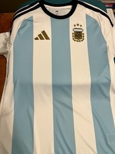 Adidas Argentina Jersey World Cup 2022 Home Men's Authentic Soccer HF2158