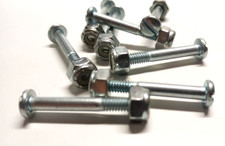 Foosball Screws/Nuts Silver 8 screws  8 nuts small 5/16 diameter style head