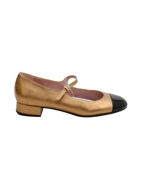 Hübsche Ballerinas flache Damenschuhe UK 4 Multi 100% Leder Mary Jane