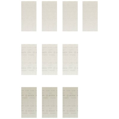 10er Multipack Bosch Accessories EXPERT M480 2608901207 Schleifnetz-Set gelocht