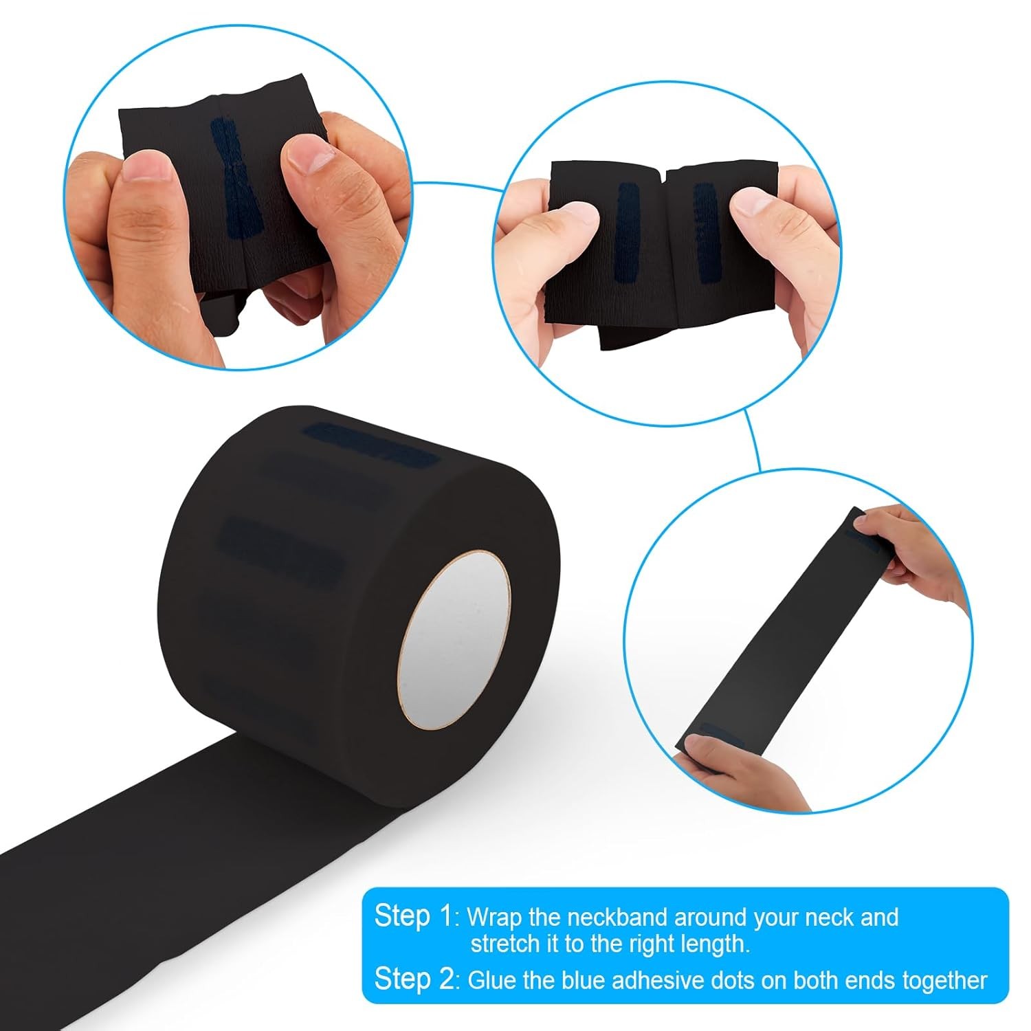 5 Rolls Disposable Barber Paper Neck Strips Barber Accessories Professional