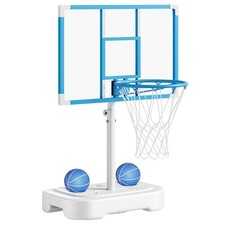Pool Basketball Hoop Stainless Steel Poolside Basketball Goal Swimming Pool