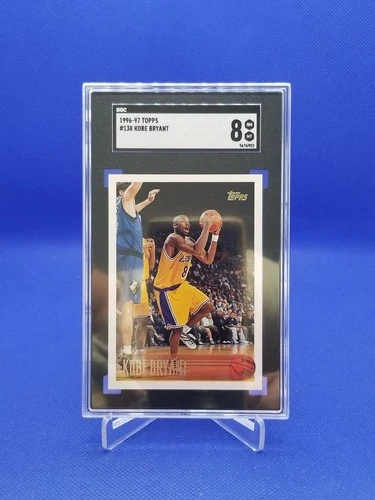 Kobe Bryant 1996-97 Topps Rookie RC #138 Lakers SGC 8