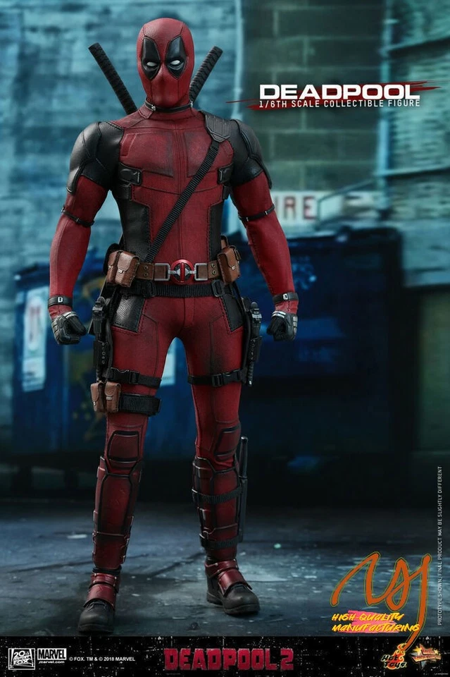 IN STOCK Hot Toys MMS 490 Deadpool 2 Ryan Reynolds Wade Wilson Action Figure NEW - Image 3 of 4