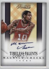 2013-14 Panini Timeless Treasures Talents Maurice Cheeks #15 Auto HOF 0l2