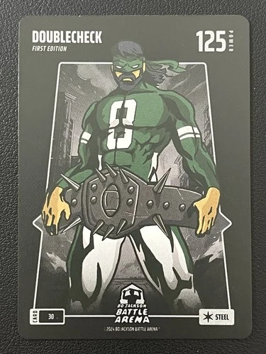 2024 Bo Jackson Battle Arena Doublecheck Aaron Rodgers Steel #30 First Edition
