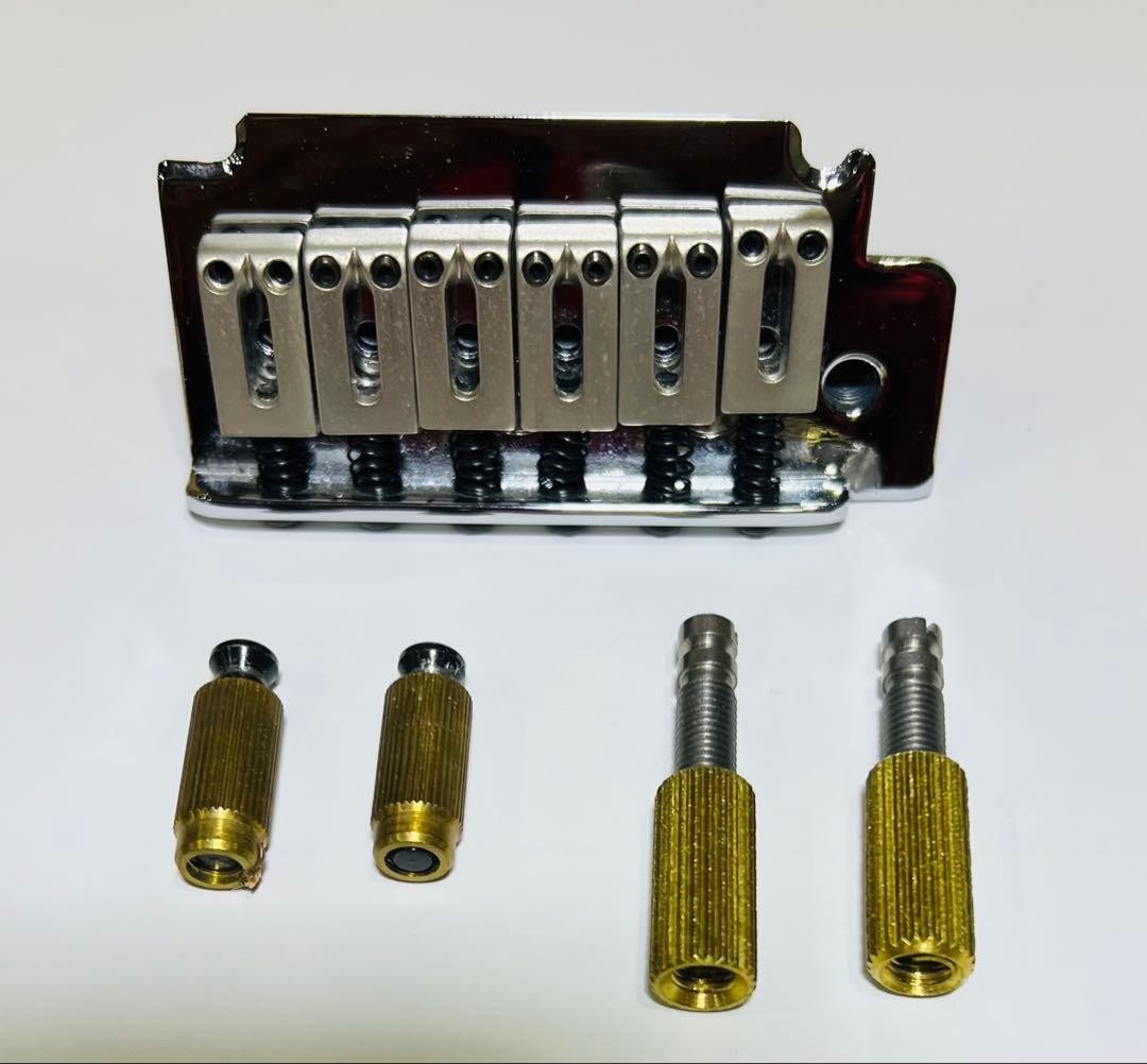 Pont en métal pour guitare Stratocaster 2 points stop Fabricant inconnu