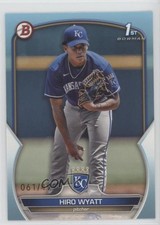 2023 Bowman Draft Sky Blue 61/499 Hiro Wyatt #BD-80 y0i