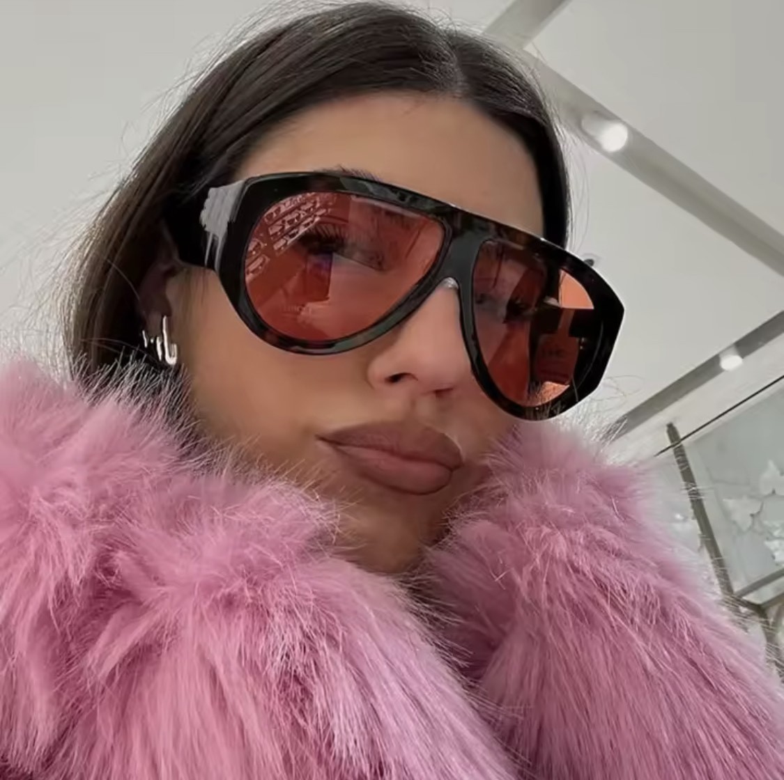 Luxury brand women celebrity fashion designer sunglasses t style red