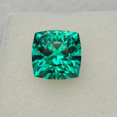 13.18 Ct Cushion Cut Certified Natural Green Paraiba Tourmaline Loose Gemstone