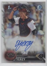 2016 Bowman Draft Chrome Pick Refractor 252/499 Andy Yerzy #CDA-AY Auto 3q5
