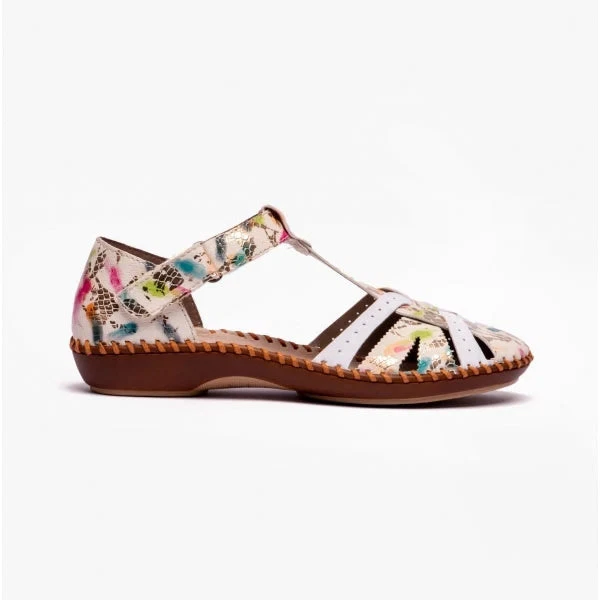 Rieker M1650 Womens Synthetic Touch Fasten Lightweight Casual Multi Sandals