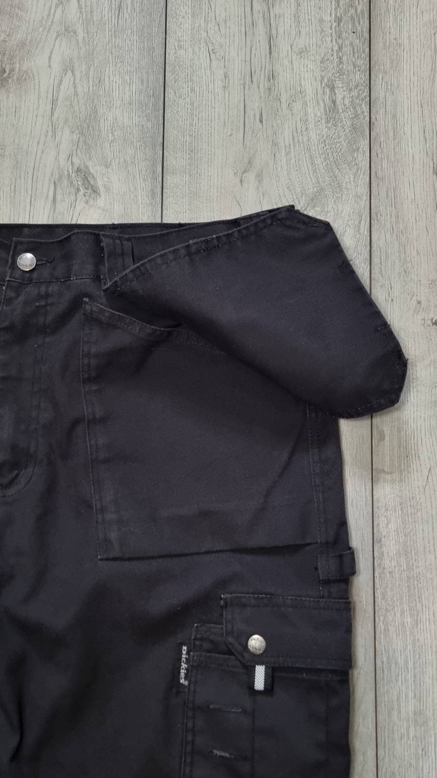 Dickies Eisenhower Mens Black Work Trousers Holster Pockets Reinforced Knees W38 image 9