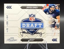 James Casey 2009 Playoff Prestige NFL Draft Class Signatures #'d /100 (RC) Auto