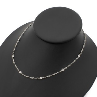 Roberto Coin Diamonds By The Inch 18k Dog Bone Chain 16.5in Necklace #J230890 1