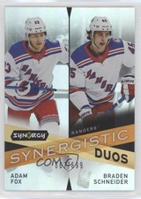 2022 Synergy Synergistic Duos Star-Rookie 667/699 Adam Fox Braden Schneider z6b