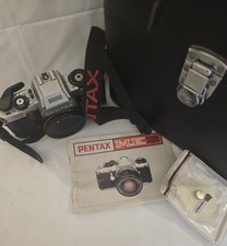 - PENTAX PROGRAM PLUS 35MM SLR SILVER-BODY ONLY FOR PARTS/AS IS/W/Case