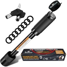 Locking Hitch Pin, Rust-Resistant Hitch Pin Lock, 3-1/2" Span Hitch Keyed1Pack