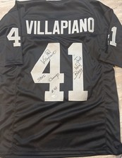 Phil Villapiano Signed Oakland Raiders Custom Jersey &ldquo;SB XI" JSA  Just Win Baby