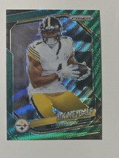 2025 Panini Prizm DK Metcalf Green Wave #12 Pittsburgh Steelers