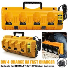 Fast Battery Charger For DEWALT DCB104 XR 4-Port Multi 12V/20V Lithium DCB200 UK
