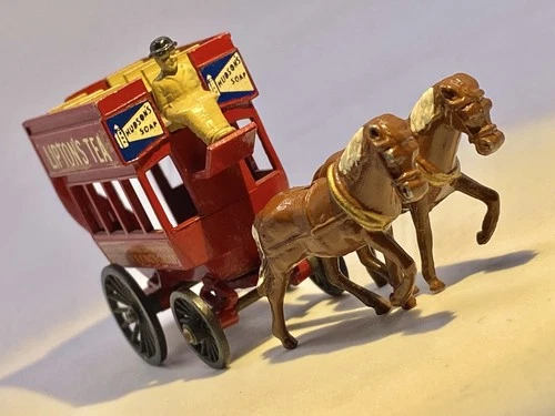 Matchbox🔥Lesney Vintage 1959 London Horse Drawn Bus Of 1899