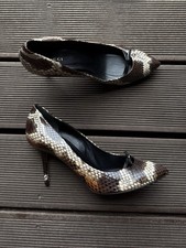 DDP Gucci Python Snake Skin Print Pump Heels size 40