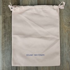 Stuart Weitzman Dust Bag Pink Drawstring Shoe Pouch Storage Accessory