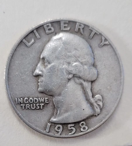 ❃ ❤︎🔥  1958-D 90% Silver Washington Quarter US Mint Denver  (lot B)