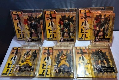 Kill Bill Vtg 7'' Action Figure Set Of 6 Bride Go-Go Crazy 88-NOS-NECA-*READ