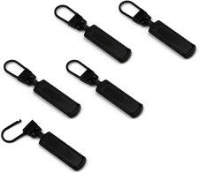 5PCS Metal Zipper Pull Replacement Detachable Repair for Jacket Bag Boots