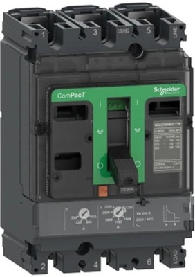 Schneider C25F3TM250 NSX250F 250A 3P 36kA MCCB Breaker OEM CUSTOMS INCULUDED