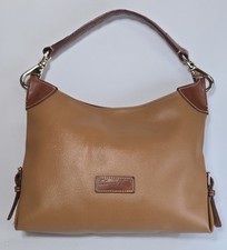 Borsa a tracolla Dooney & Bourke in pelle fiorentina con ciottoli piccola sacca hobo marrone DI195