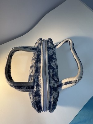 Vintage Christian Dior Trotter Bag John Galliano Blue Monogram