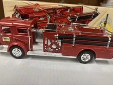 1970 Hess Fire Truck Toy In Box Amerada Hess Oil & Chemical Armada